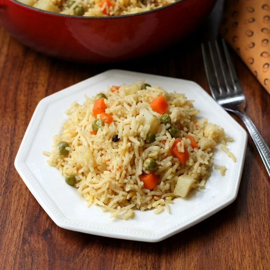 Vegetarian Biryani at Vinni's by Vinayak Winnipeg — aromatic pure veg Indian biryani with basmati rice and whole spices